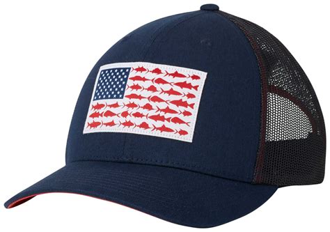 columbia hat with american flag